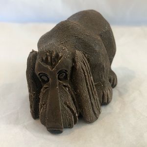 SOLD Artesania Rinconada Bloodhound Brown Dog Hound #116 Figurine  -- 2 1/2"